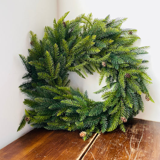 Cedar & Mini Pinecone Wreath