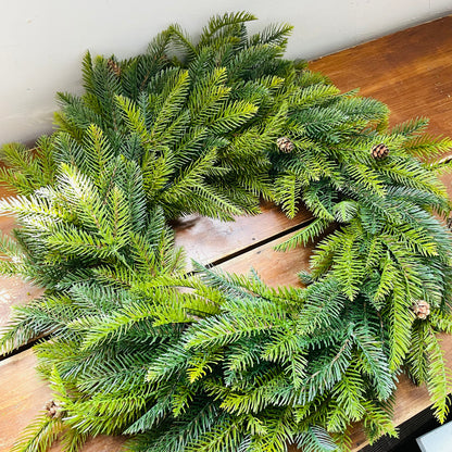 Cedar & Mini Pinecone Wreath