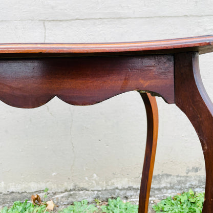 Mahogany Queen Anne Side Table- Antique