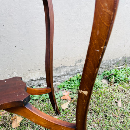 Mahogany Queen Anne Side Table- Antique