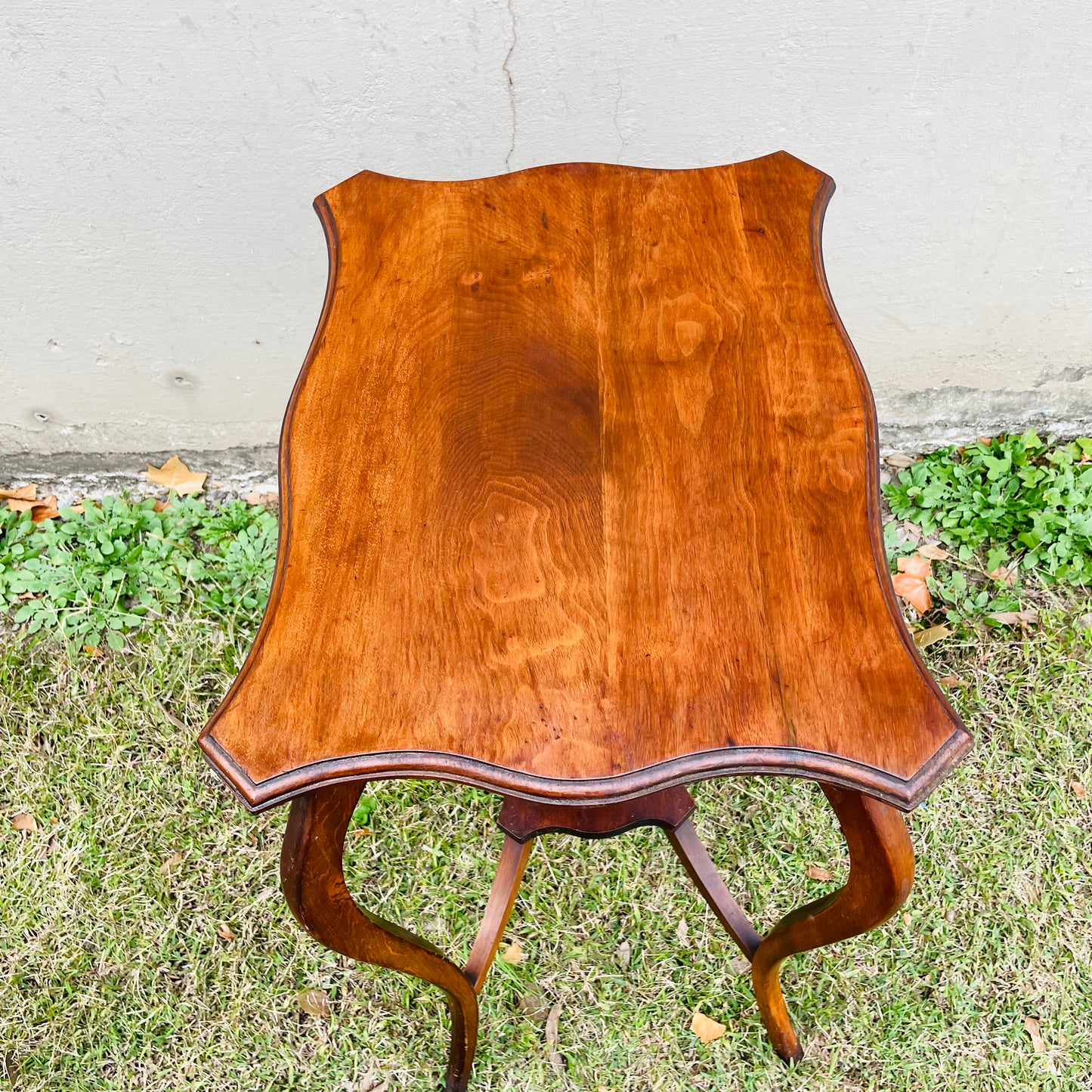 Mahogany Queen Anne Side Table- Antique