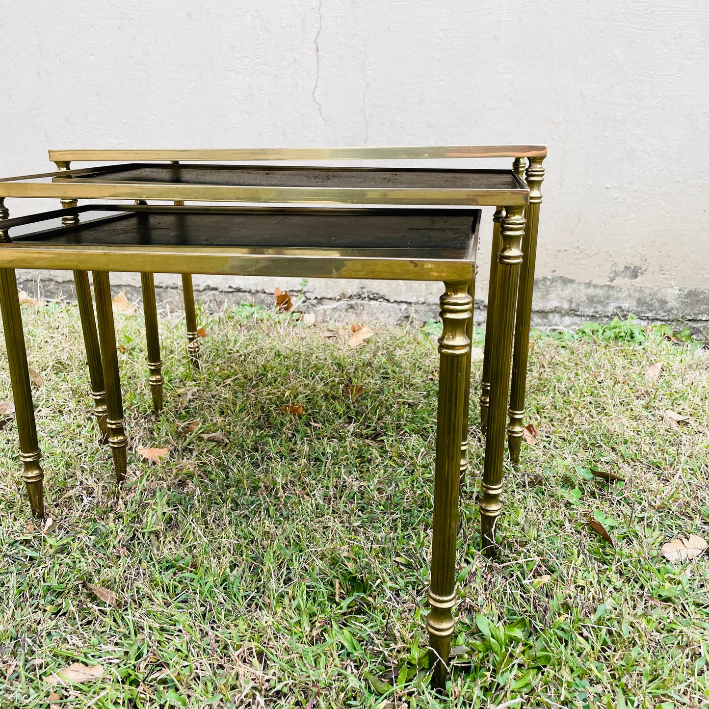 German Neoclassical Nesting Tables- Vintage