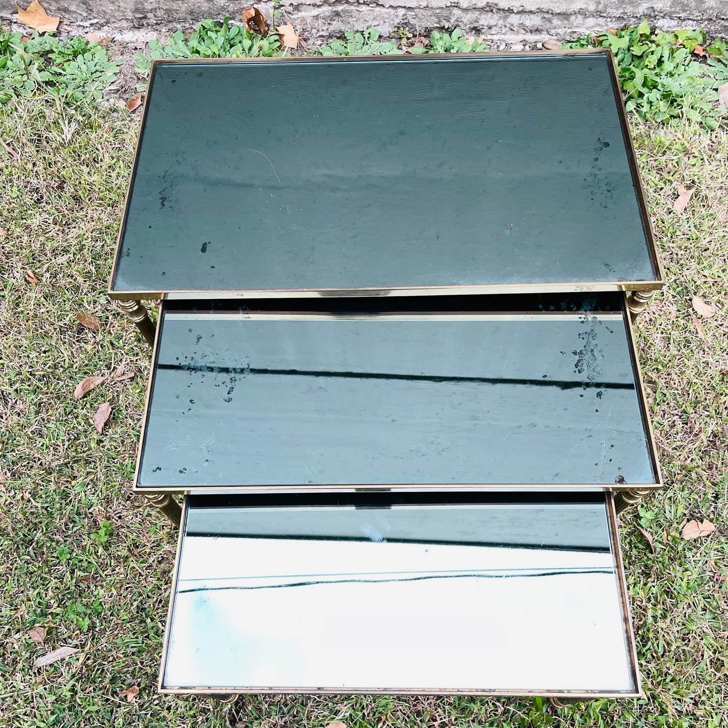 German Neoclassical Nesting Tables- Vintage