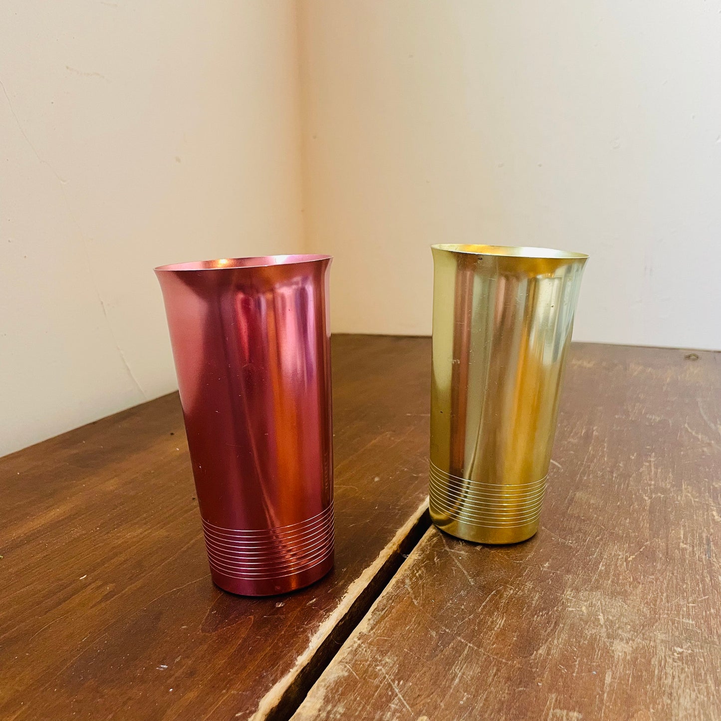 Hawthorn Aluminum Drinking Cups- Set of 2- Vintage