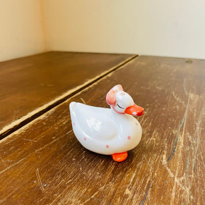 Little Ceramic White Waterfowl- Vintage