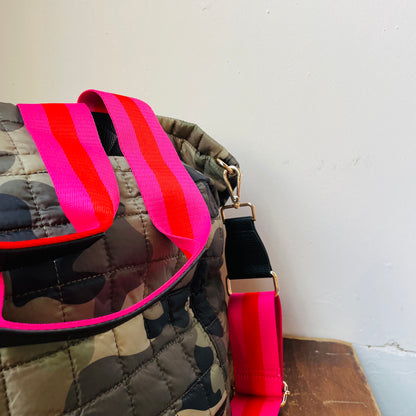 Ezra Camo Travel Tote