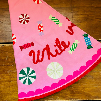 Sugar Plum Embroidered Tree Skirt