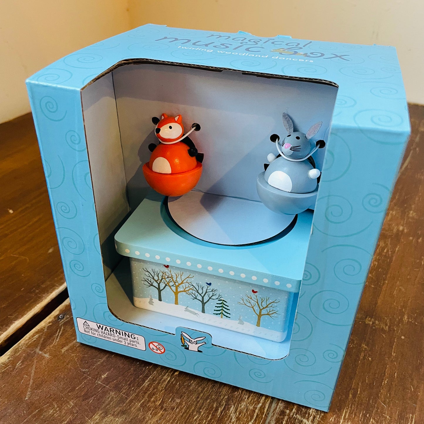 Dancing Fox & Bunny Music Box