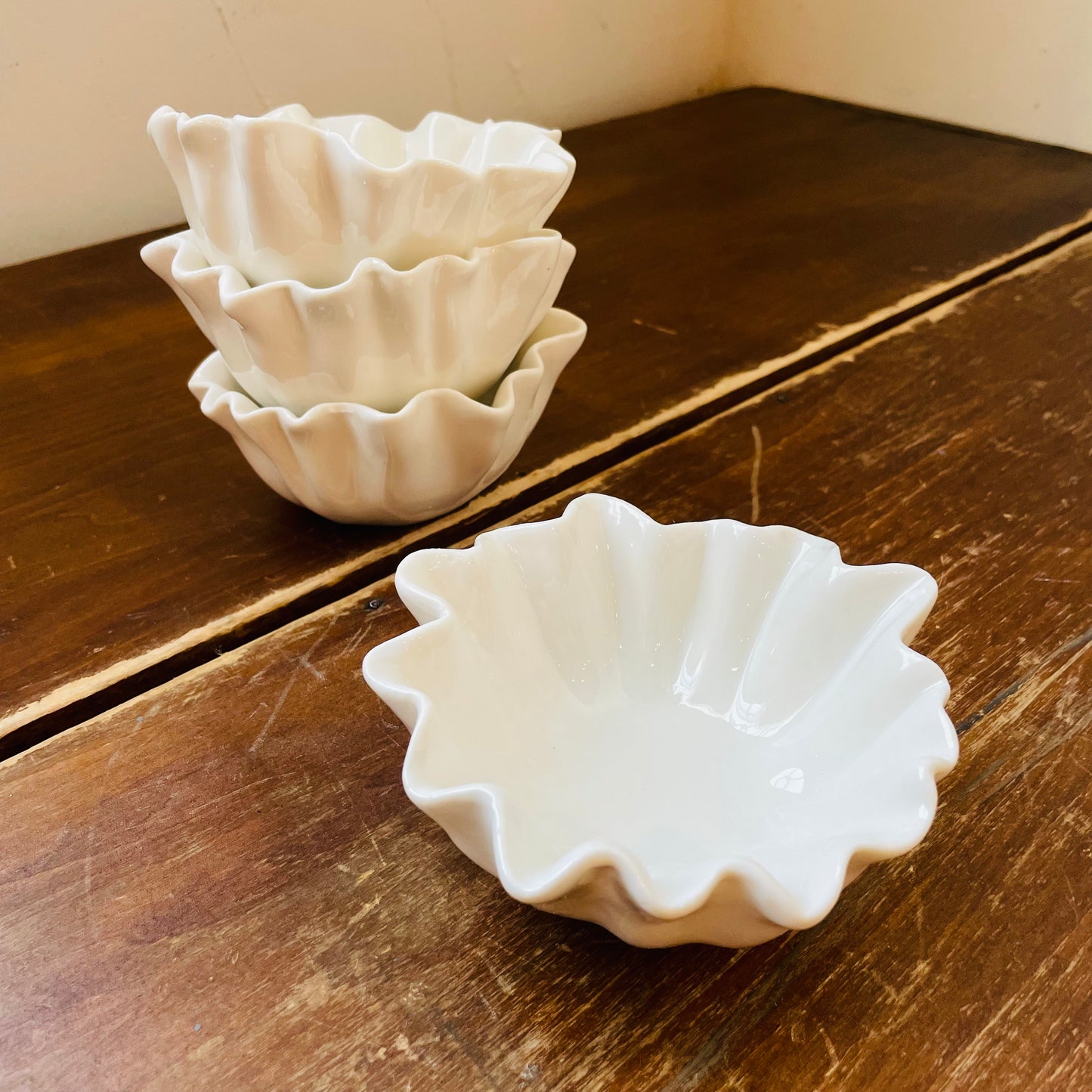 Small Stoneware Fluted Bowl