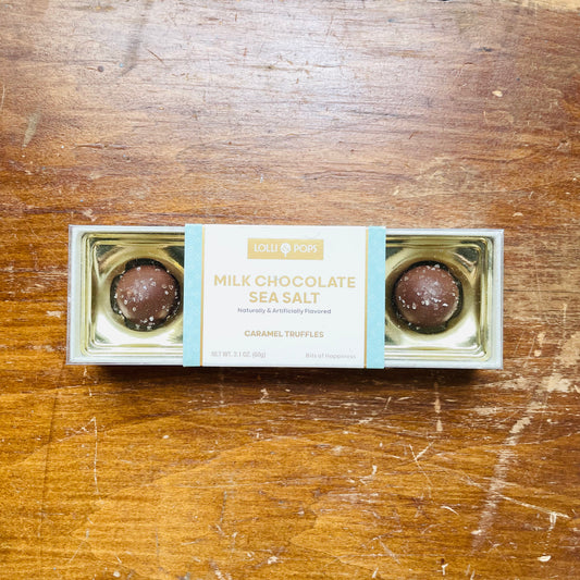 Milk Chocolate Sea Salt Caramel Truffles