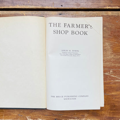 "Farmers Shop Book" Vintage Agriculture Textbook- Vintage