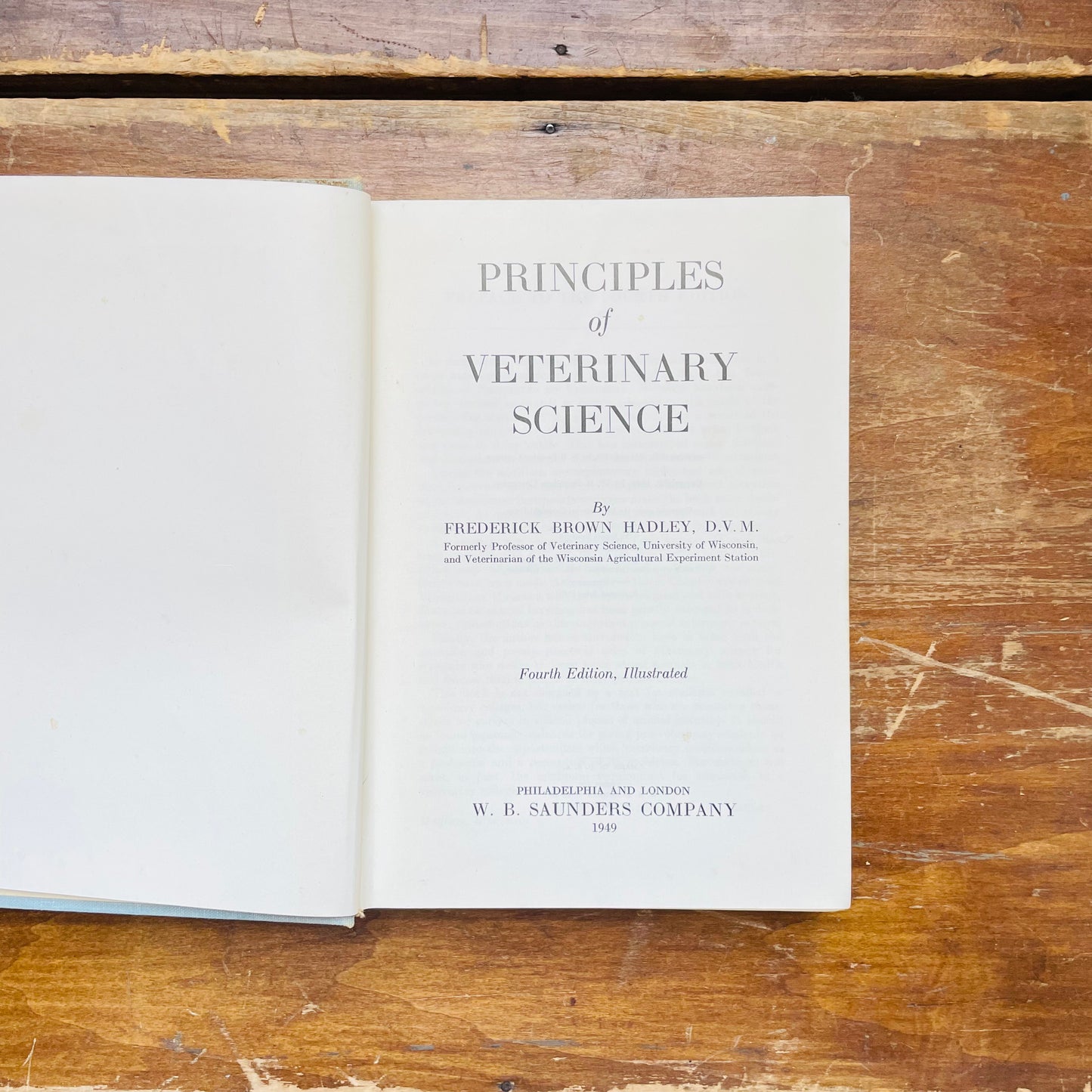 "The Principles of Veterinary Science" Vintage Agriculture Textbook- Vintage