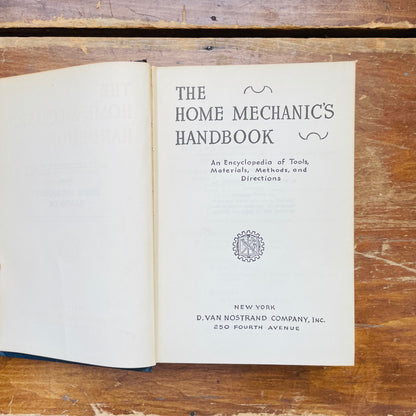 "The Home Mechanics Handbook" Vintage Agriculture Textbook- Vintage