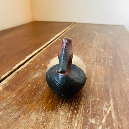 "PP" Stamped Wooden Mini Canvasback Decoy- Vintage