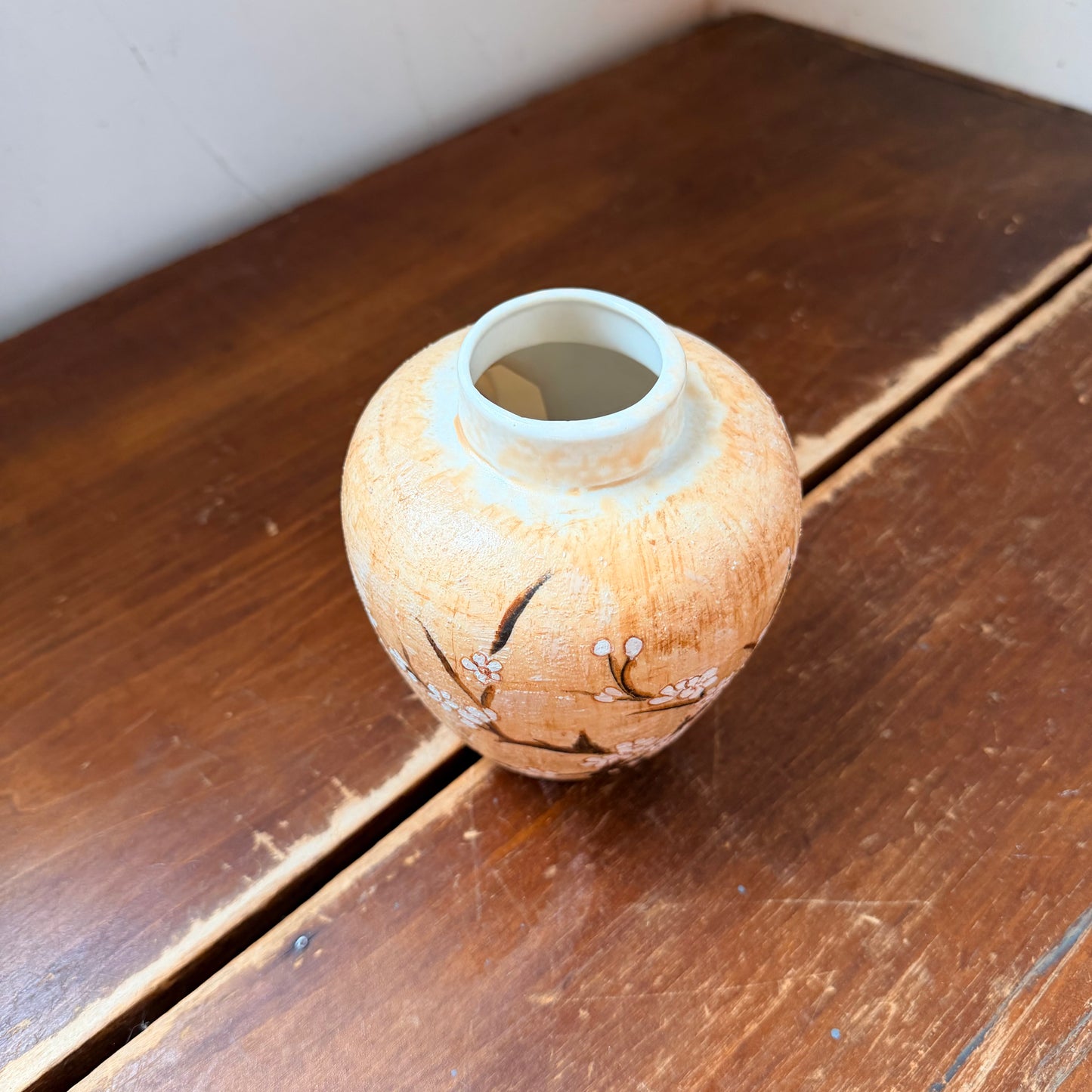 Mini Cherry Blossom Ginger Jar- Vintage