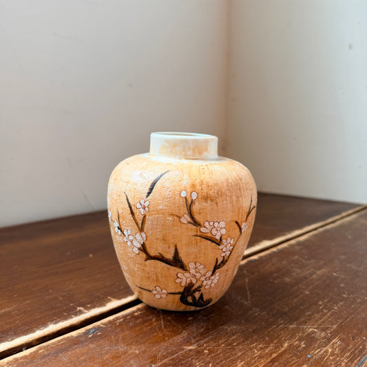 Mini Cherry Blossom Ginger Jar- Vintage