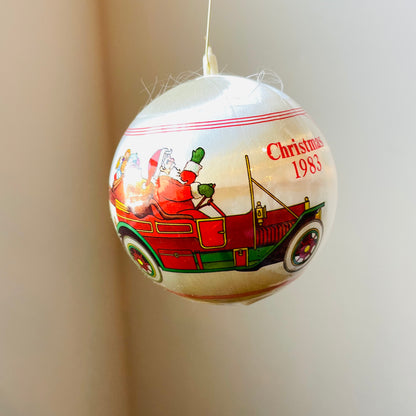 Christmas 1983 Satin Bauble- Vintage