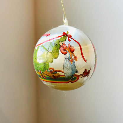 Christmas 1987 Satin Bauble- Vintage