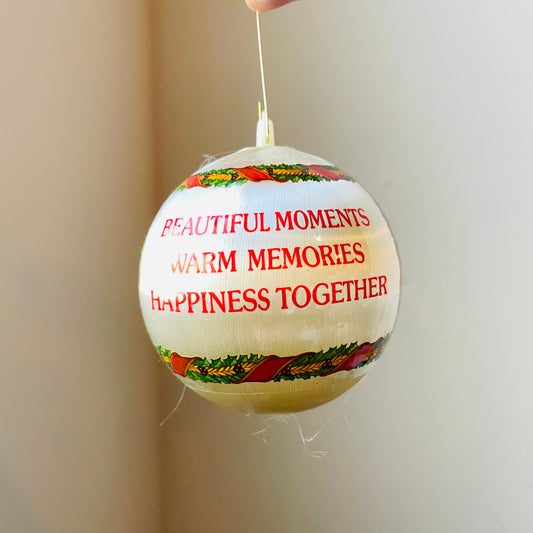 Christmas 1983 Satin Bauble- Vintage