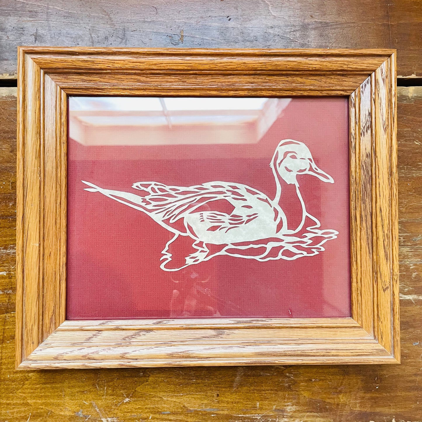 Paper Cut-Out Duck Artwork- Vintage