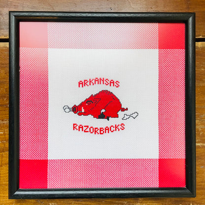 Arkansas Razorbacks Needlepoint- Vintage