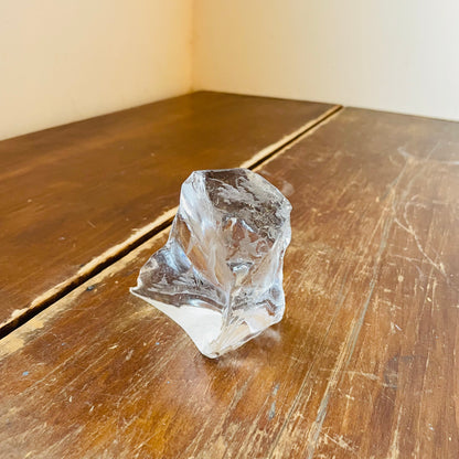 Cut Quartz with Etched Ducks- Vintage