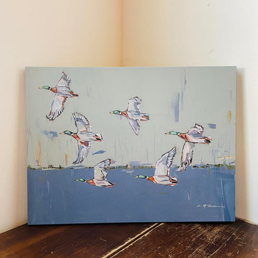 "Moody Mallards" Canvas 24X18 Chelsea McShane