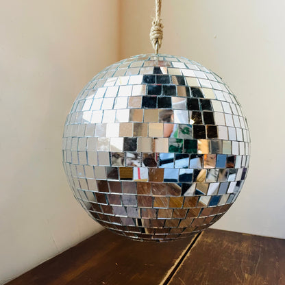 Disco Ball with Jute Rope