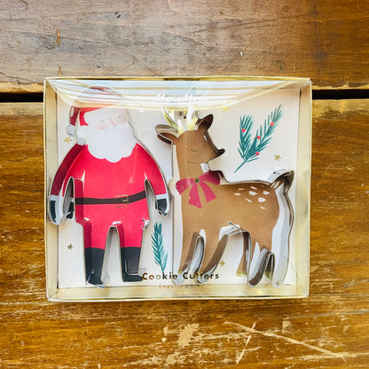 Santa & Reindeer Christmas Cookie Cutters