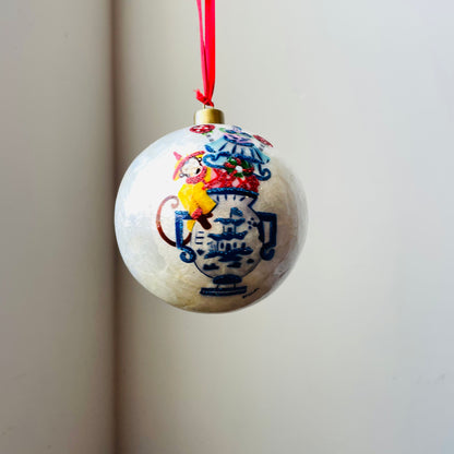 Grand Millennial Bauble Ornament