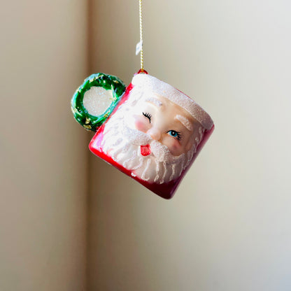 Box of Santa Mug Ornaments