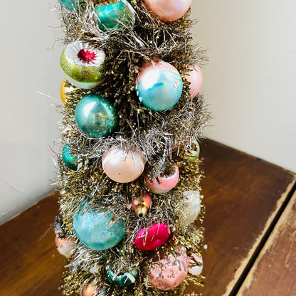 Reflector Tree with Glass Ornaments