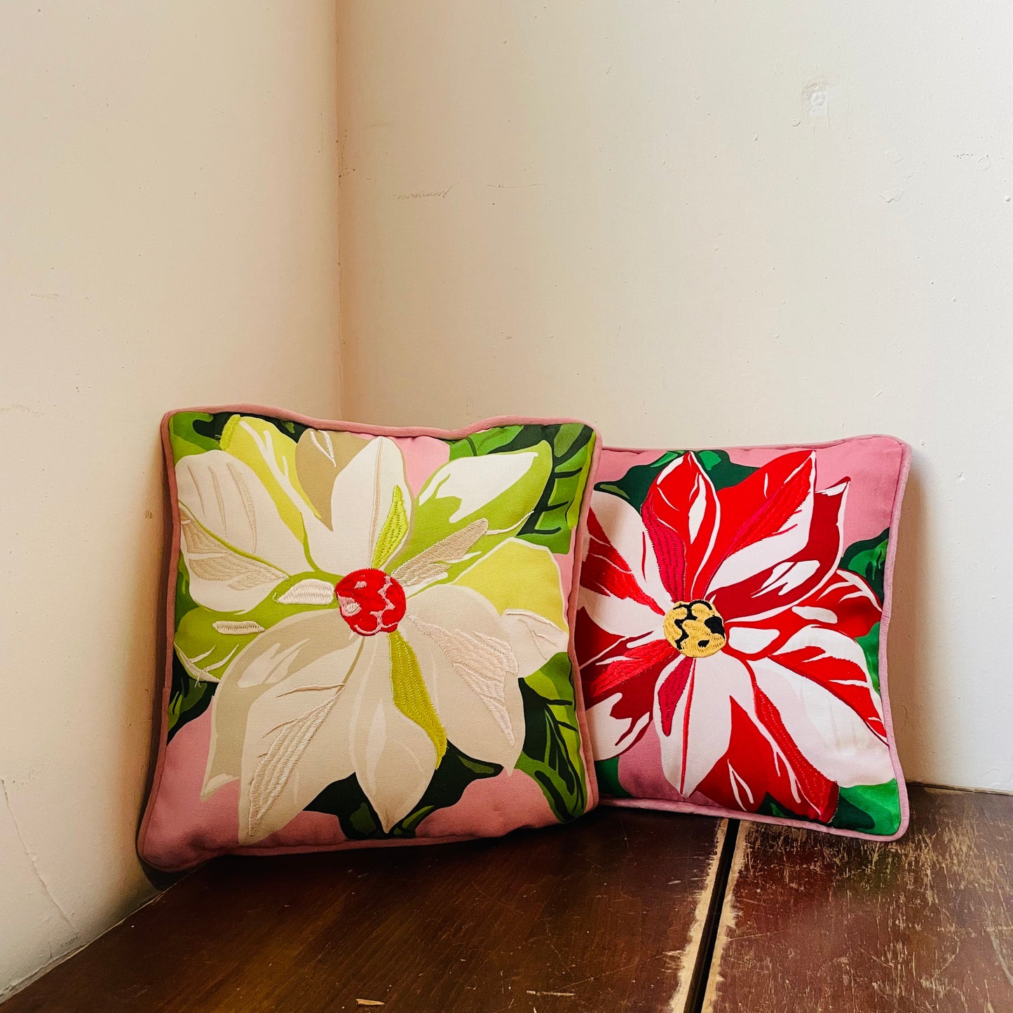 Poinsettia Pillow