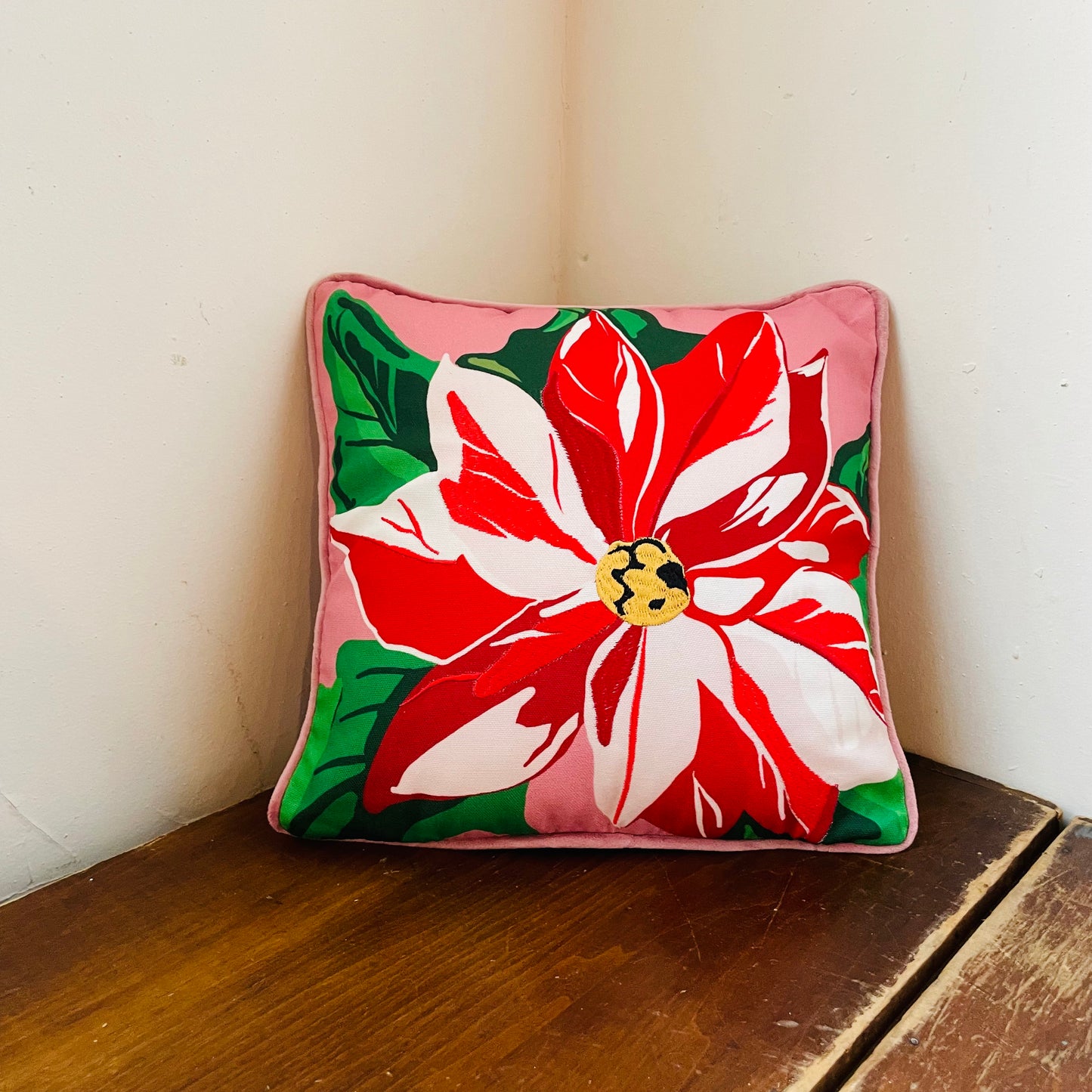 Poinsettia Pillow