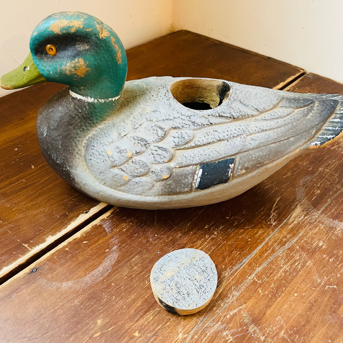 General Fibre Co. "Ariduck" Mallard Decoy- Vintage