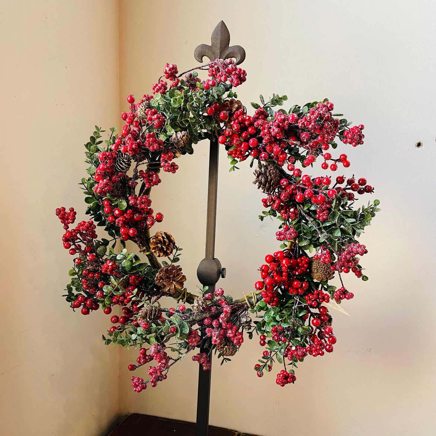 Iced Mixed Berry Wreath