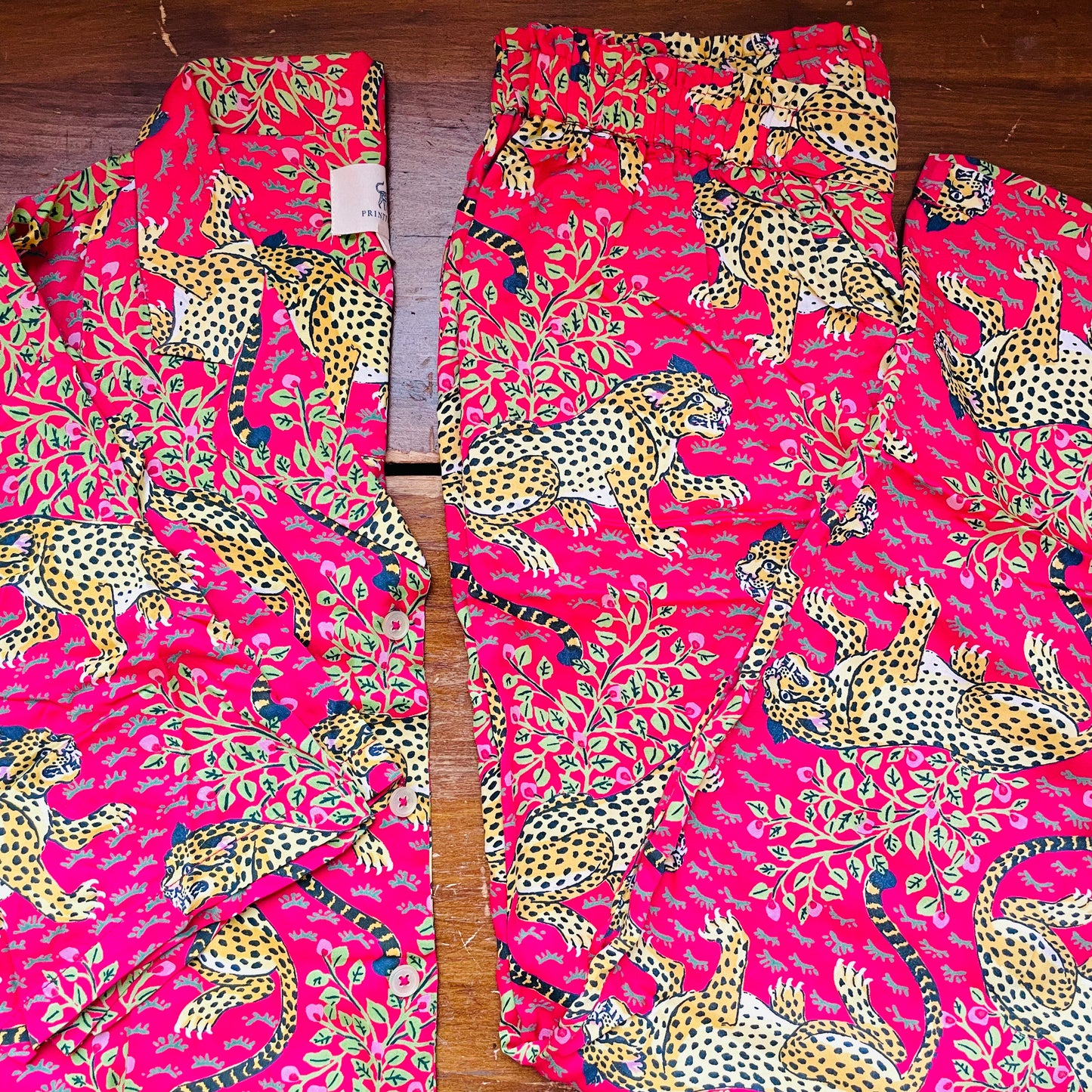 Bagheera Satin Wildest Dreams Long PJ Set