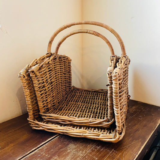 Monterey Rattan Log Basket