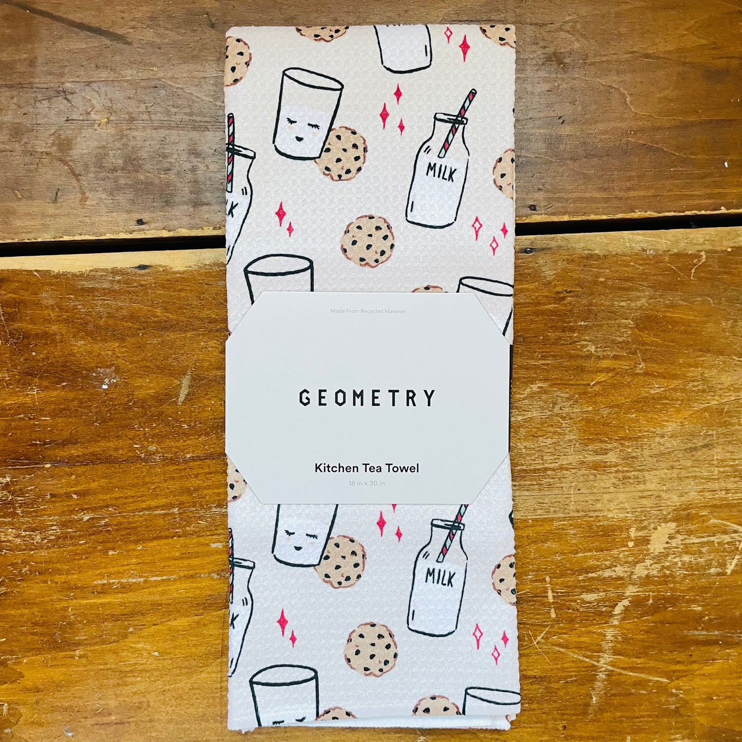 Milk And Cookies Tea Towel