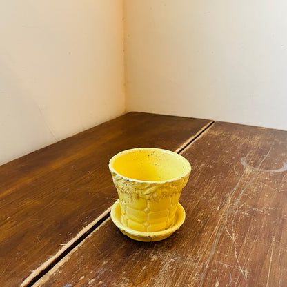 Quilted Rose McCoy Planter- Vintage