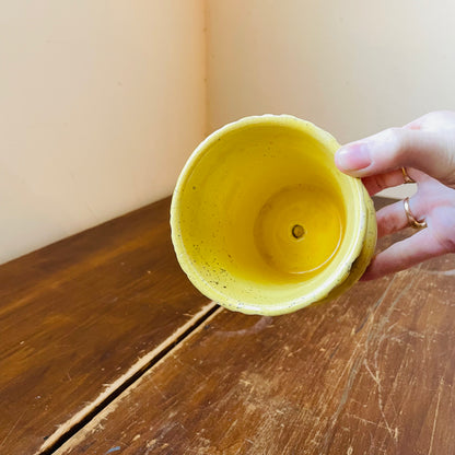 Quilted Rose McCoy Planter- Vintage