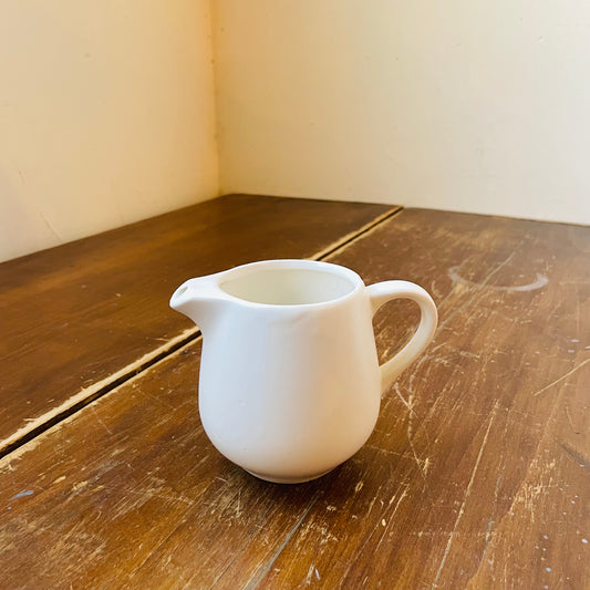 Samll White McCoy Creamer- Vintage