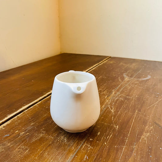 Samll White McCoy Creamer- Vintage