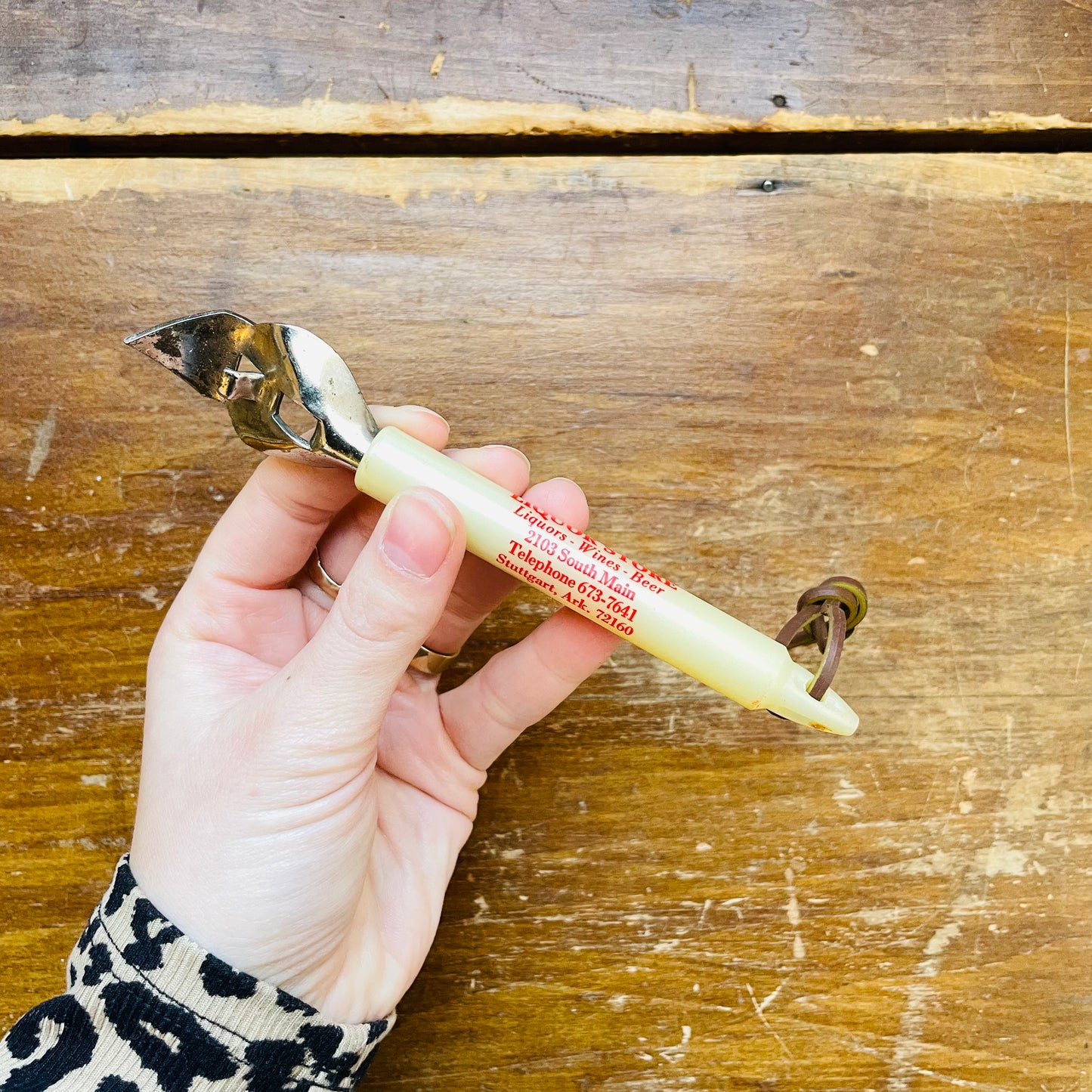 Stuttgart Liquor Store Bottle/Can Opener- Vintage