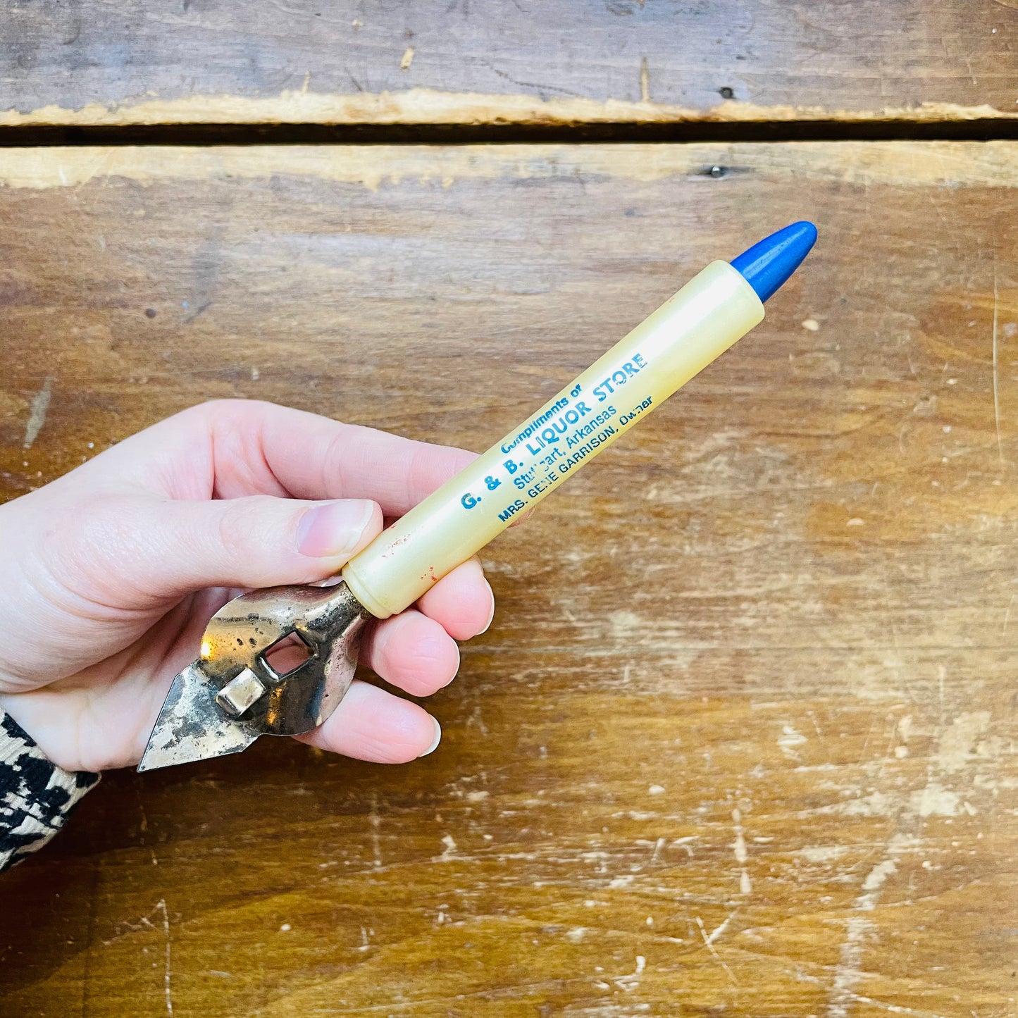 Stuttgart Liquor Store Bottle/Can Opener- Vintage