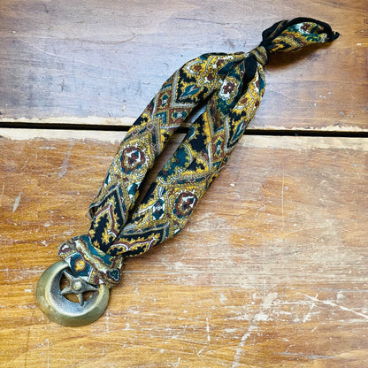 The Astrid Horse Brass Scarf Necklace