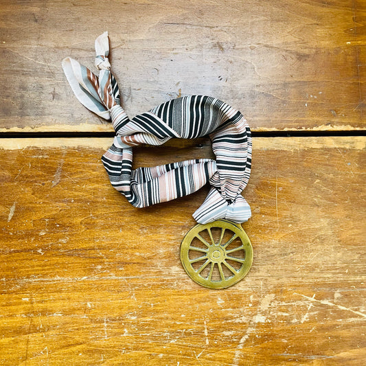 The Monroe Horse Brass Scarf Necklace