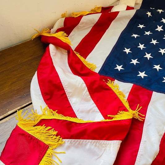 Fringed United States Flag- Vintage