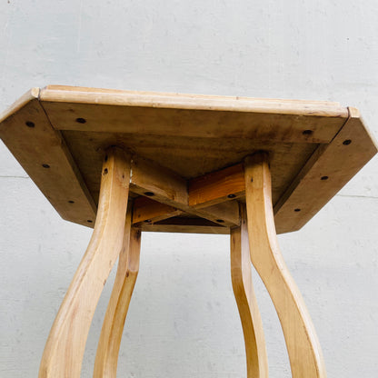 White Oak Octagon Top Plant Stand- Vintage