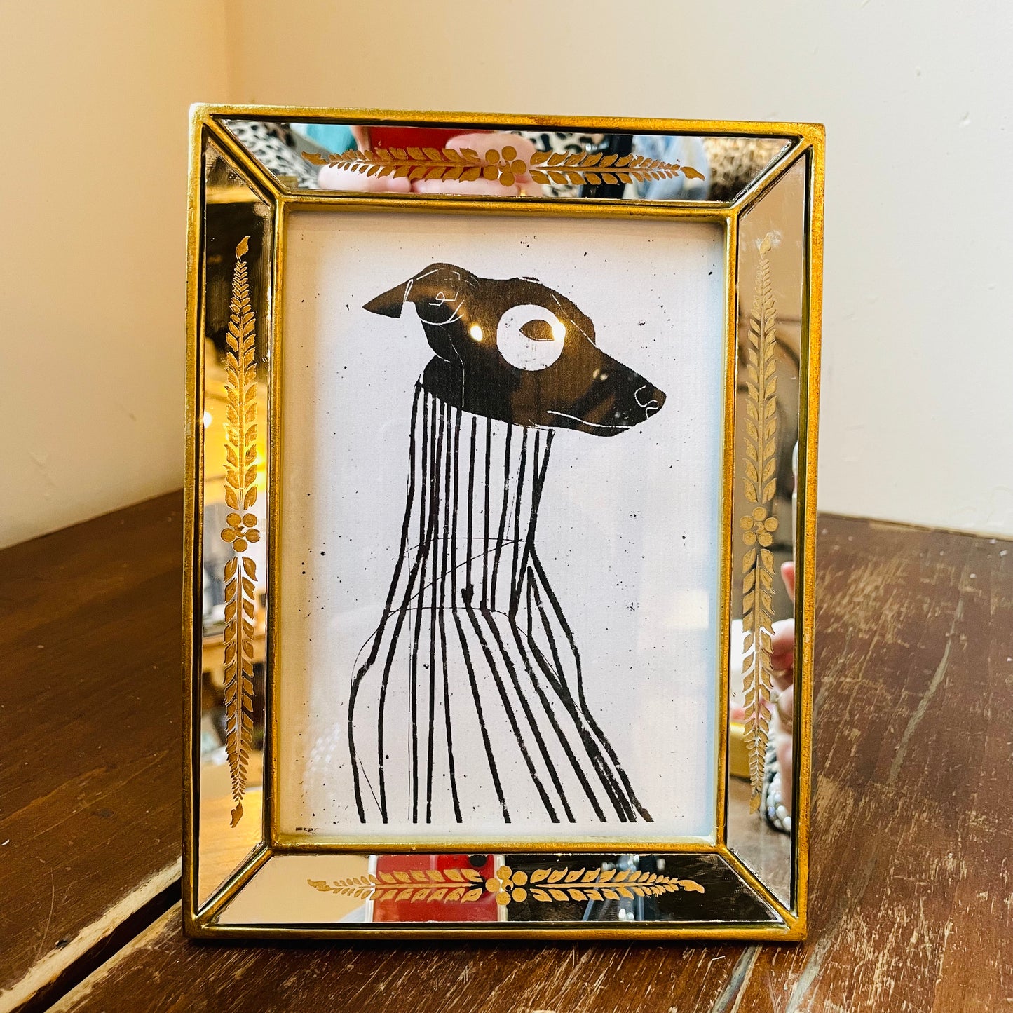 Verona Gold Leaf Mirror Photo Frame